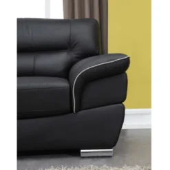 Fauteuil En Cuir THIBAULT - Noir -Promos Fauteora Magasin canape 159578