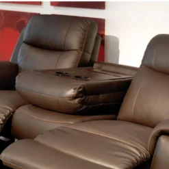 Fauteuil Relax EVASION En Cuir - Marron -Promos Fauteora Magasin canape 174786