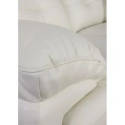 Fauteuil En Cuir De Buffle MANUELLA - Blanc Ivoire 34 Fauteuil En Cuir De Buffle MANUELLA - Blanc Ivoire -Promos Fauteora Magasin canape 19104