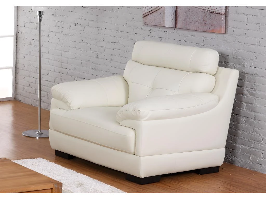 Fauteuil En Cuir De Buffle MANUELLA - Marron 11 Fauteuil En Cuir De Buffle MANUELLA - Marron – Image 9