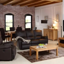 Fauteuil Relax électrique En Cuir MARCIS - Noir -Promos Fauteora Magasin canape 195079 1