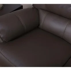 Fauteuil Relax électrique En Cuir MARCIS - Ivoire -Promos Fauteora Magasin canape 195080