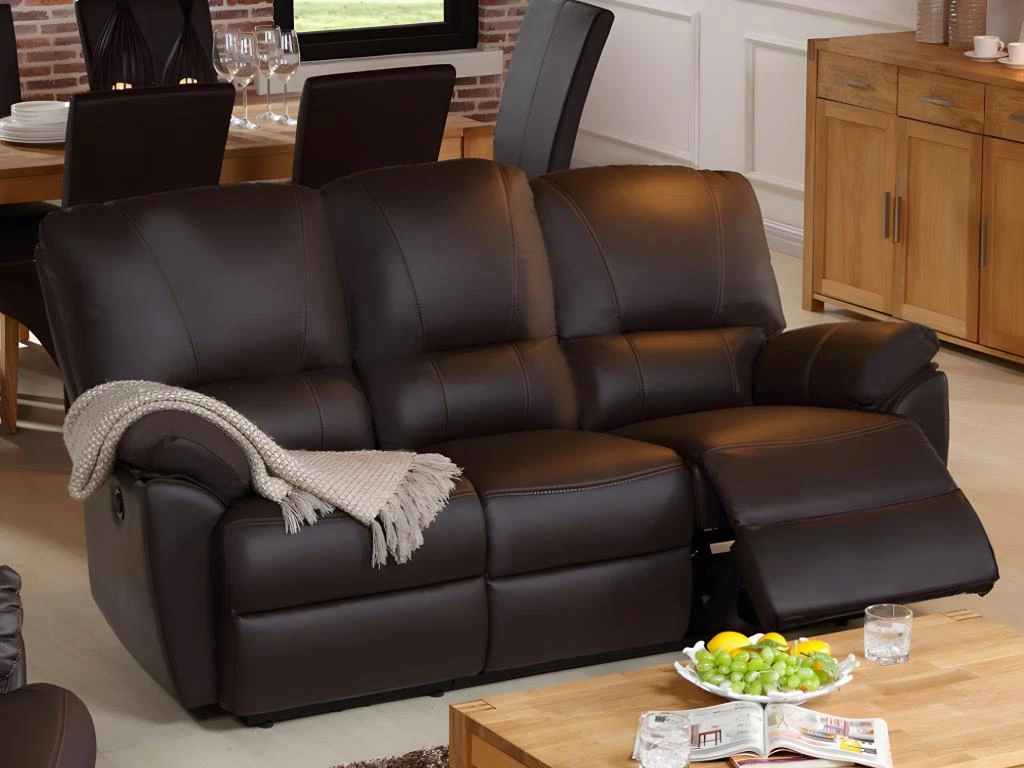 Fauteuil Relax électrique En Cuir MARCIS - Marron 11 Fauteuil Relax électrique En Cuir MARCIS - Marron – Image 9