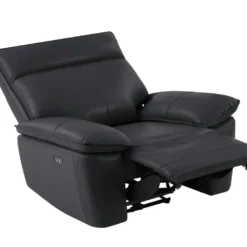 Fauteuil Relax électrique En Cuir De Vachette Noir NOVENA 18 Fauteuil Relax électrique En Cuir De Vachette Noir NOVENA -Promos Fauteora Magasin canape 22253885