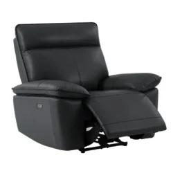 Fauteuil Relax électrique En Cuir De Vachette Noir NOVENA 17 Fauteuil Relax électrique En Cuir De Vachette Noir NOVENA -Promos Fauteora Magasin canape 22253887