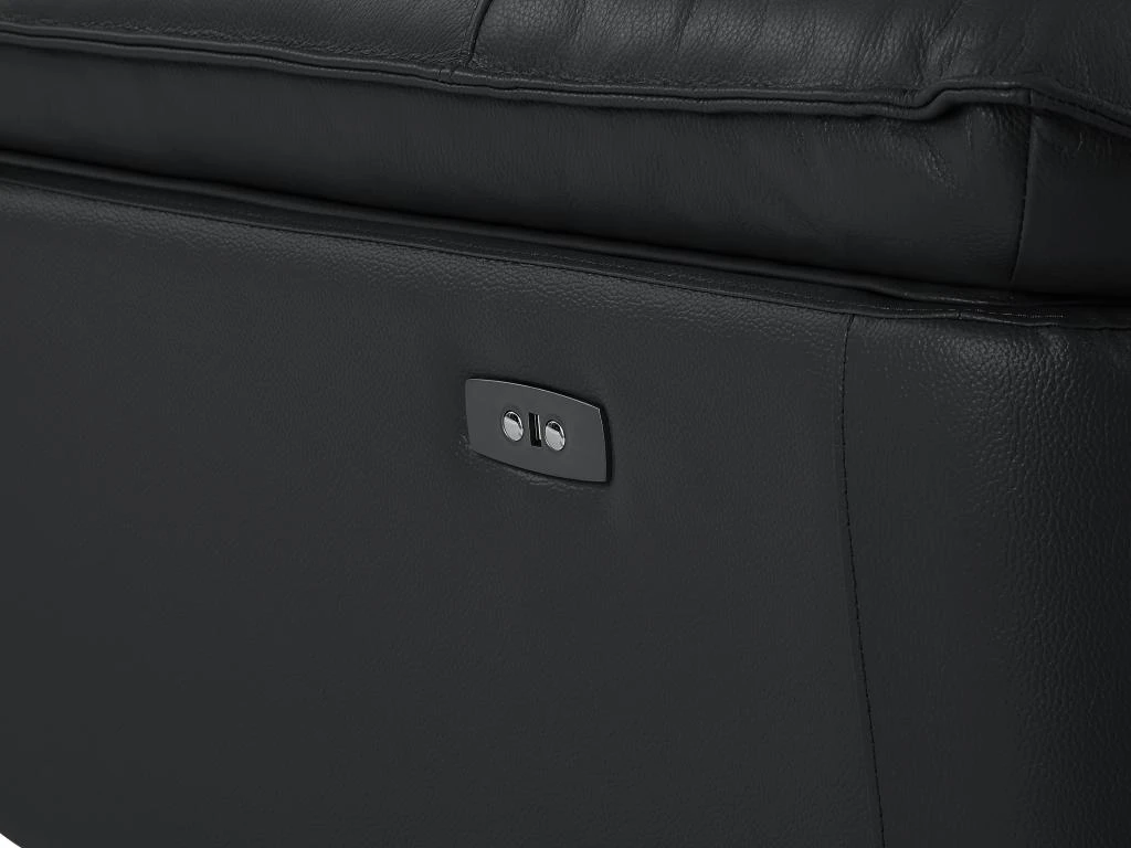 Fauteuil Relax électrique En Cuir De Vachette Noir NOVENA 10 Fauteuil Relax électrique En Cuir De Vachette Noir NOVENA – Image 8