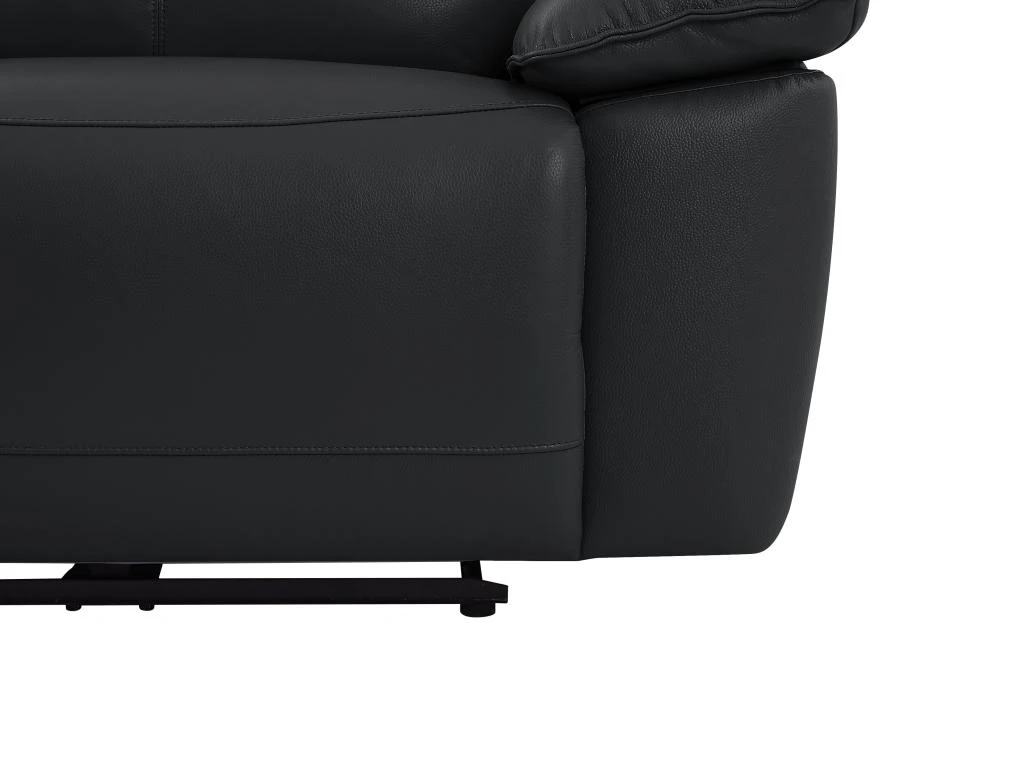Fauteuil Relax électrique En Cuir De Vachette Noir NOVENA 9 Fauteuil Relax électrique En Cuir De Vachette Noir NOVENA – Image 7
