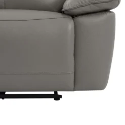 Fauteuil Relax électrique En Cuir De Vachette Gris NOVENA 20 Fauteuil Relax électrique En Cuir De Vachette Gris NOVENA -Promos Fauteora Magasin canape 22253915