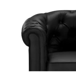 Fauteuil En Simili CHESTERFIELD - Blanc -Promos Fauteora Magasin canape 268229 3