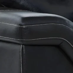 Fauteuil En Cuir De Buffle MONIKA - Noir -Promos Fauteora Magasin canape 289217