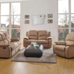 Fauteuil Relax En Microfibre HERNANI - Gris -Promos Fauteora Magasin canape 292639