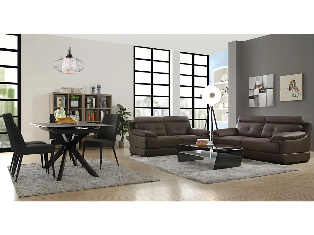 Fauteuil En Cuir De Buffle MANUELLA - Marron 10 Fauteuil En Cuir De Buffle MANUELLA - Marron – Image 8