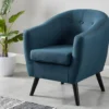 Fauteuil MIOKAS En Tissu - Bleu -Promos Fauteora Magasin canape 341907