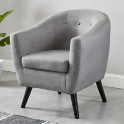 Fauteuil MIOKAS En Tissu - Gris
