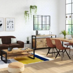 Fauteuil Club 100% Cuir Vieilli BAUDOIN - Marron -Promos Fauteora Magasin canape 401611