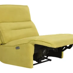 Chauffeuse Relax électrique Pour Modulable En Tissu SYMPOSION - Jaune -Promos Fauteora Magasin canape 414201