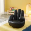 Fauteuil Main Enfant Pivotant En Simili CATCHY - Noir -Promos Fauteora Magasin fauteuil enfant 395647