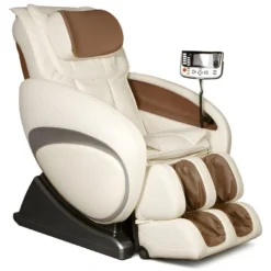 Fauteuil Massant MOON - Système Zéro Gravité - Beige -Promos Fauteora Magasin fauteuil massant 2400