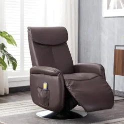 Fauteuil Massant KOSTAS En Simili - Marron -Promos Fauteora Magasin fauteuil massant 314287