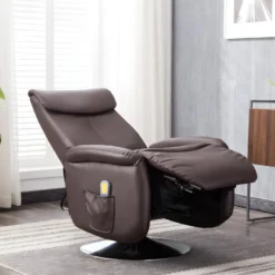 Fauteuil Massant KOSTAS En Simili - Marron -Promos Fauteora Magasin fauteuil massant 314289