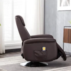 Fauteuil Massant KOSTAS En Simili - Marron -Promos Fauteora Magasin fauteuil massant 314293