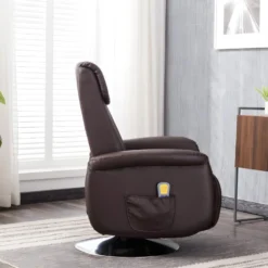 Fauteuil Massant KOSTAS En Simili - Marron -Promos Fauteora Magasin fauteuil massant 314295