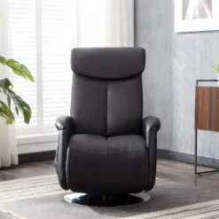 Fauteuil Massant KOSTAS En Simili - Noir -Promos Fauteora Magasin fauteuil massant 314321