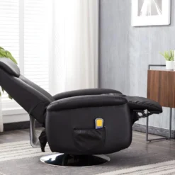 Fauteuil Massant KOSTAS En Simili - Noir -Promos Fauteora Magasin fauteuil massant 314329