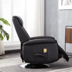 Fauteuil Massant KOSTAS En Simili - Noir -Promos Fauteora Magasin fauteuil massant 314331