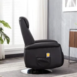 Fauteuil Massant KOSTAS En Simili - Noir -Promos Fauteora Magasin fauteuil massant 314333