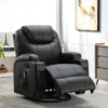 Fauteuil Massant SILVANO En Simili - Noir -Promos Fauteora Magasin fauteuil massant 438779