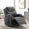 Fauteuil Massant SILVANO En Tissu - Gris -Promos Fauteora Magasin fauteuil massant 438781