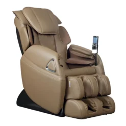 Fauteuil Massant LETO En Simili - Système Zéro Gravité - Taupe