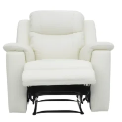 Fauteuil Relax EVASION En Cuir - Blanc Ivoire -Promos Fauteora Magasin fauteuil relax 182072