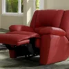 Fauteuil Relax En Cuir AROMA - Rouge -Promos Fauteora Magasin fauteuil relax 191392