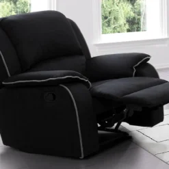 Fauteuil Relax En Microfibre HERNANI - Noir