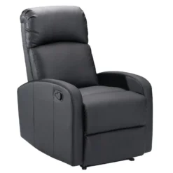 Fauteuil Relax En Simili ISAO - Noir -Promos Fauteora Magasin fauteuil relax 299235