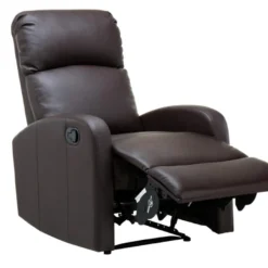 Fauteuil Relax En Simili ISAO - Marron -Promos Fauteora Magasin fauteuil relax 299253