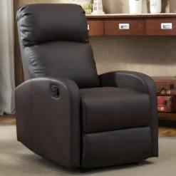 Fauteuil Relax En Simili ISAO - Marron -Promos Fauteora Magasin fauteuil relax 299261 1