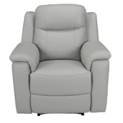 Fauteuil Relax EVASION En Cuir - Gris Clair -Promos Fauteora Magasin fauteuil relax 318027