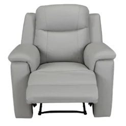 Fauteuil Relax EVASION En Cuir - Gris Clair -Promos Fauteora Magasin fauteuil relax 318029