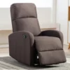 Fauteuil Relax En Tissu ISAO - Marron -Promos Fauteora Magasin fauteuil relax 342769