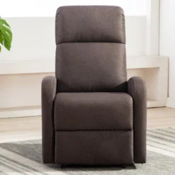 Fauteuil Relax En Tissu ISAO - Marron -Promos Fauteora Magasin fauteuil relax 342773