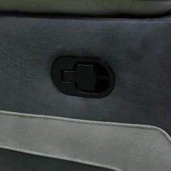 Fauteuil Relax En Microfibre Gris Clair Et Bandes Anthracites TALCA -Promos Fauteora Magasin fauteuil relax 350407