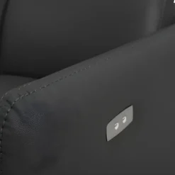 Fauteuil Relax électrique CLEOPHEE En Cuir Supérieur - Noir -Promos Fauteora Magasin fauteuil relax 366751