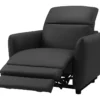 Fauteuil Relax électrique CLEOPHEE En Cuir Supérieur - Noir