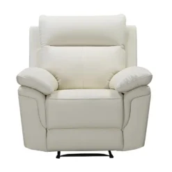 Fauteuil Relax En Cuir De Buffle PAKITA - Ivoire -Promos Fauteora Magasin fauteuil relax 367507