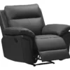 Fauteuil Relax En Cuir De Buffle PAKITA - Noir -Promos Fauteora Magasin fauteuil relax 367543