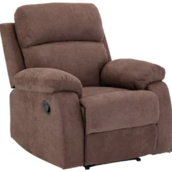 Fauteuil Relax En Tissu TOLZANO - Marron -Promos Fauteora Magasin fauteuil relax 378951