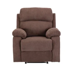 Fauteuil Relax En Tissu TOLZANO - Marron -Promos Fauteora Magasin fauteuil relax 378953